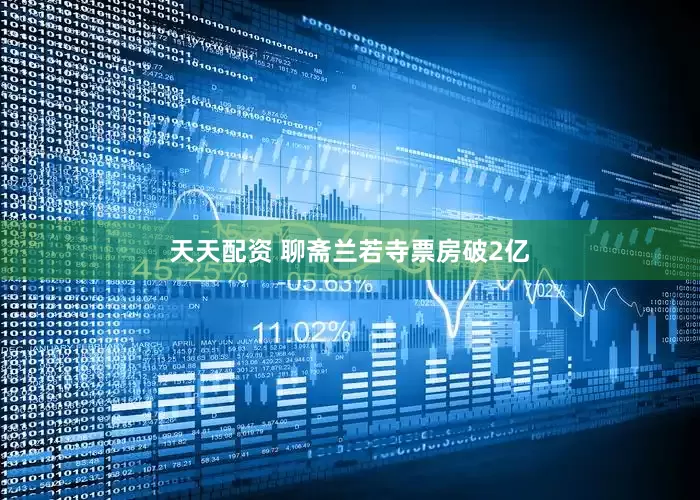 天天配资 聊斋兰若寺票房破2亿